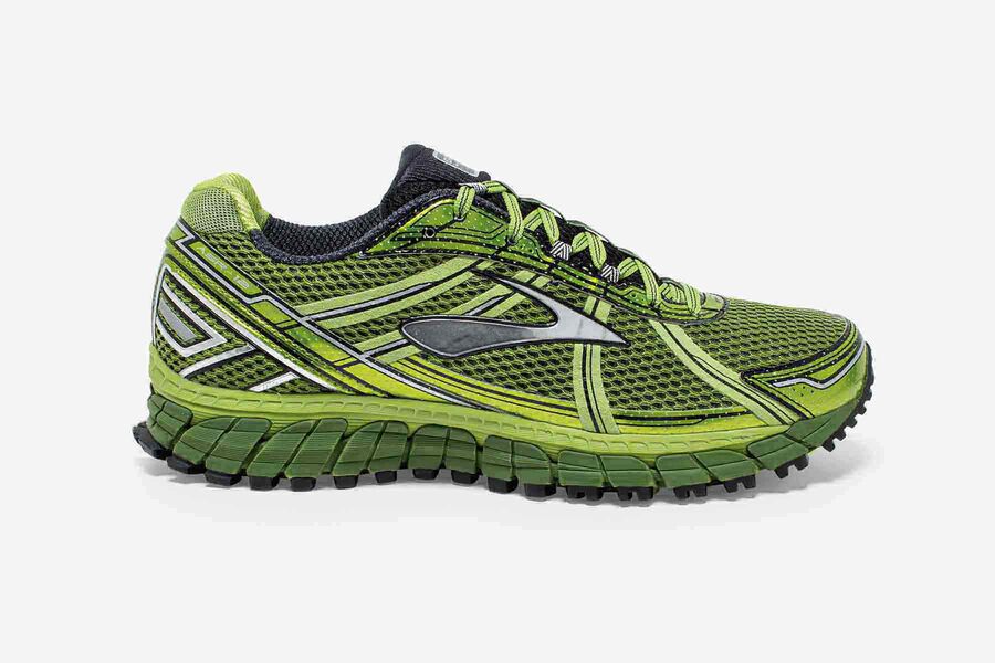 Zapatillas Trail Brooks Adrenaline ASR 12 Hombre Verde/Negras Ofertas MDEJ30651